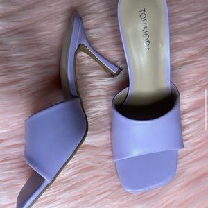 Lavender mules